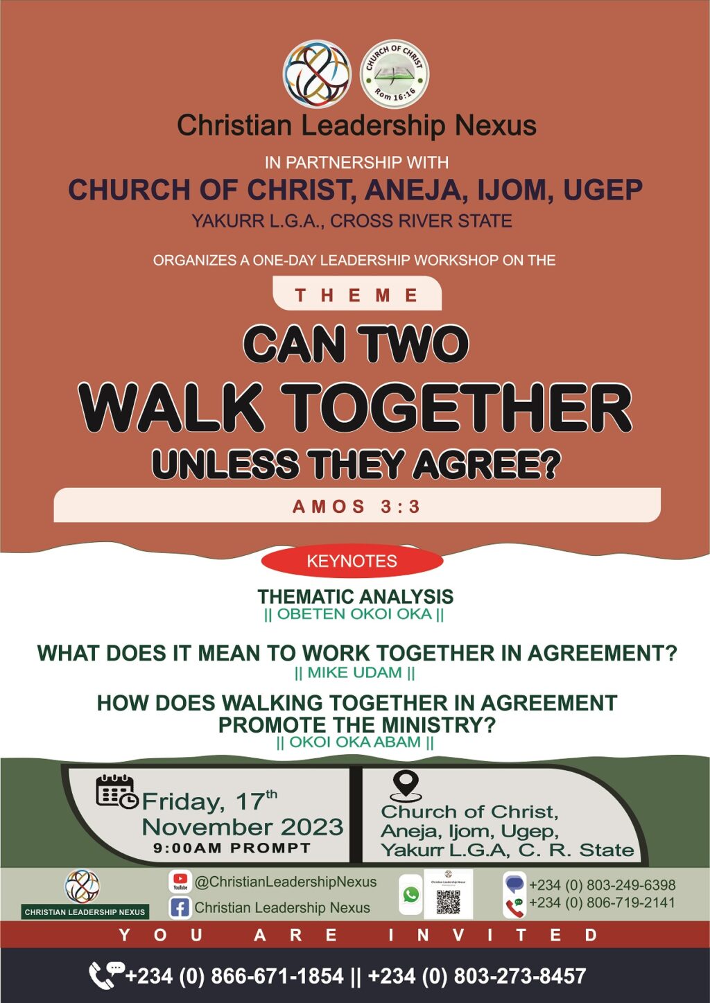 Can Two Walk Together - Ugep 2